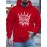 Men'S Casual King Crown Print Hoodie, 100% Polyester Long Sleeve Sweatshirt, Winter Knit Fabric with Slight Stretch, Regular Fit Hooded Top, 200g/m² - Trendy American Style Clothing Gift
