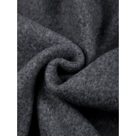 3pcs Men'S Crew Neck Sweatshirts with Fleece Lining - Vintage Style, Thick Knit Pullover Sweatshirts in Black, Navy Blue, and Maroon - Casual & Sporty for Spring, Fall, and Winter - Perfect for Outdoor Activities, Fitness, and Travel