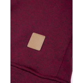 3pcs Men'S Crew Neck Sweatshirts with Fleece Lining - Vintage Style, Thick Knit Pullover Sweatshirts in Black, Navy Blue, and Maroon - Casual & Sporty for Spring, Fall, and Winter - Perfect for Outdoor Activities, Fitness, and Travel