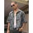 Men's Non-Stretch Button-Up Shirt - Loose Fit Streetwear Blouse, Machine Washable Formal Casual Outfits for Everyday & Special Events