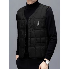 Elson OBM Men'S Warm Vest - 100% Polyester Sleeveless Layering Piece for Outdoor Casual Wear