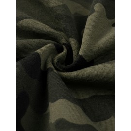 Men'S Camo Sports Lightweight Zip-Up Hoodie with Pockets - Army Style, Polyester Lining, Fall/Winter Wear, Regular Fit, Zip Closure, Casual Outdoor Hoodie|Camouflage Pattern|Zippered Jacke