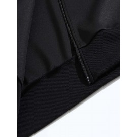 Men's Stylish African Print Zip-Up Jacket - Slim Fit, Beige with 