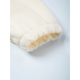 Men'S Casual Geometric Color Block Fleece Sweatshirt Jacket, Polyester Knit Fabric, Regular Fit, with High Neck and Medium Stretch, for All-Season Pullover